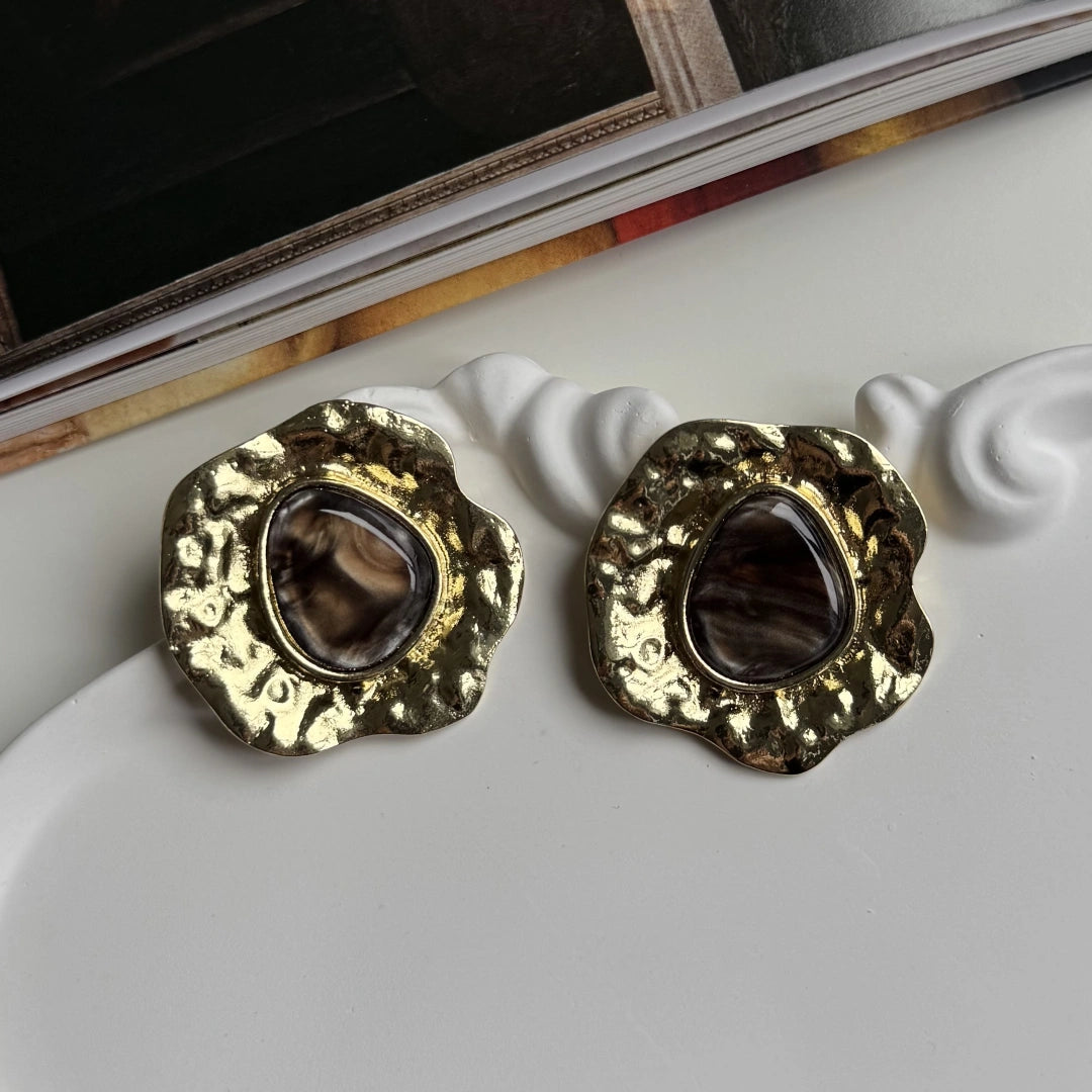 Vintage Brown Küpe