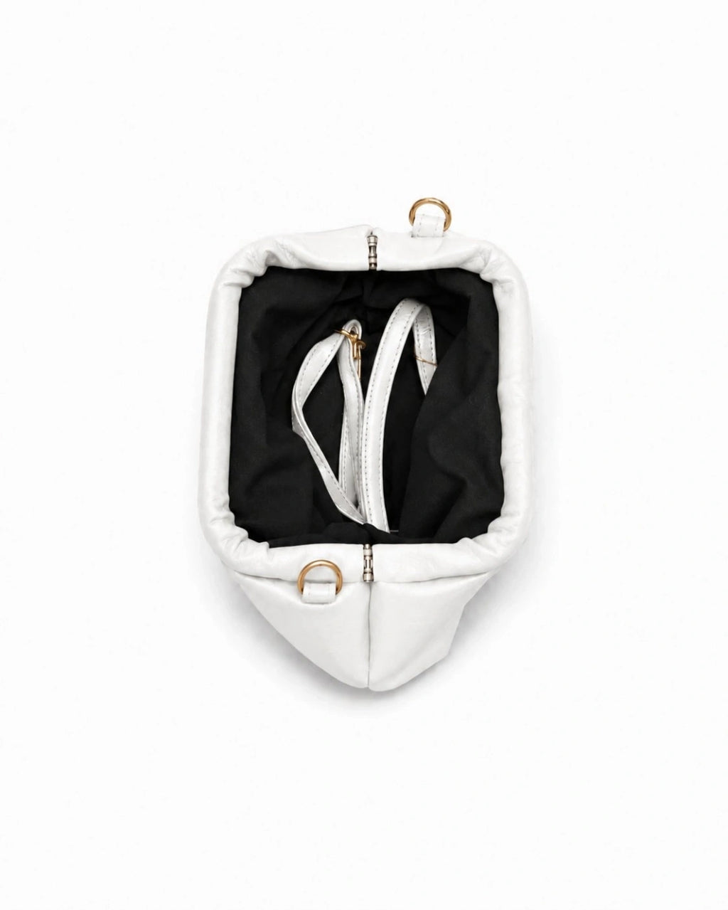 Aura Mini Beyaz Clutch Omuz ve Çapraz Çanta