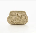Mng Model Ekru Rattan Clutch Çanta