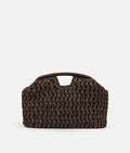 Acı Kahve Hasır Mng Clutch Çanta