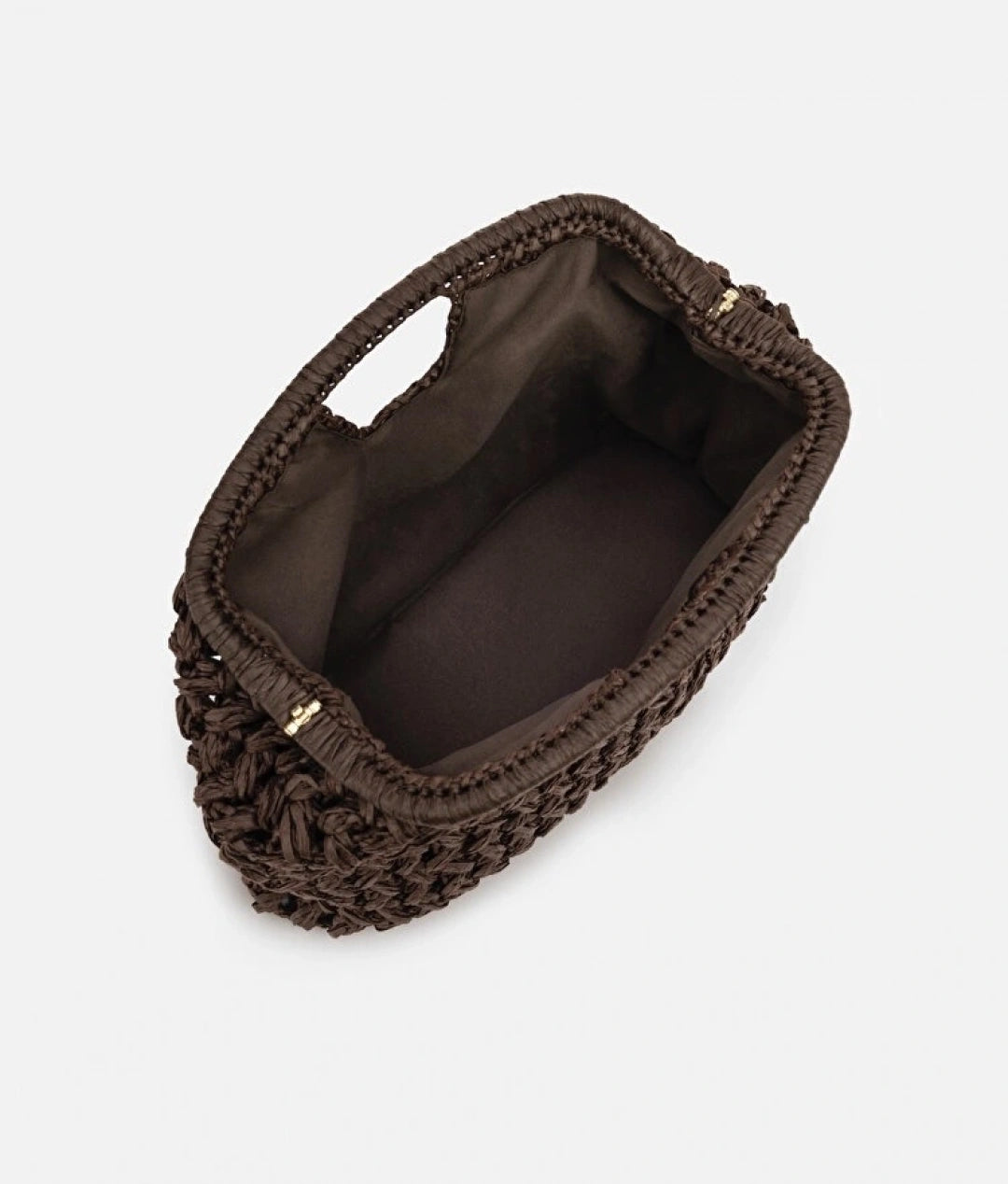 Acı Kahve Hasır Mng Clutch Çanta